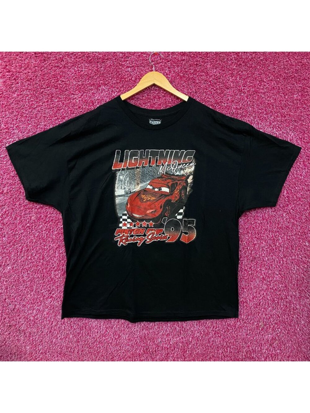 Disney Pixar Cars Lightning McQueen Piston Cup 95 T-Shirt 2XL